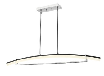 Arc LED Linear Chandelier in Chrome (224|62056CHLED)