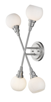 Tian Four Light Wall Sconce in Brushed Nickel (224|6164SBN)