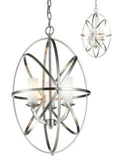 Aranya Three Light Chandelier in Brushed Nickel (224|60273SBN)