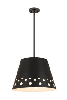 Katie One Light Chandelier in Matte Black (224|601418MB)