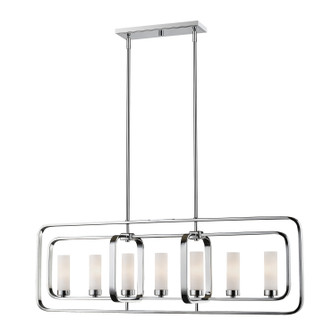 Aideen Seven Light Linear Chandelier in Chrome (224|60007LCH)