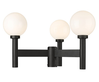 Laurent Three Light Outdoor Post Mount Fixture in Black (224|597MP3BK)