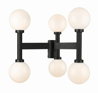 Laurent Six Light Outdoor Post Mount Fixture in Black (224|597MP6BK)
