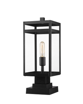 Nuri One Light Outdoor Pier Mounted Fixture in Black (224|596PHMSSQPMBK)