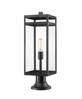 Nuri One Light Outdoor Pier Mounted Fixture in Black (224|596PHBR553PMBK)