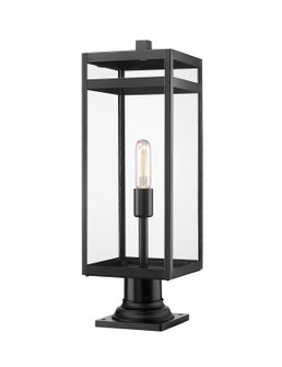 Nuri One Light Outdoor Pier Mounted Fixture in Black (224|596PHBR533PMBK)
