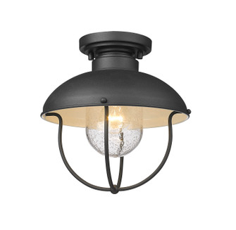 Ansel One Light Outdoor Flush Mount in Black (224|590FBK)