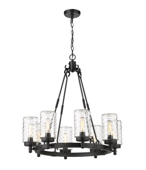 Tahoe Eight Light Outdoor Chandelier in Matte Black (224|5888BK)