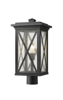 Brookside One Light Outdoor Post Mount in Black (224|583PHBRBK)