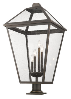 Talbot Four Light Outdoor Pier Mounted Fixture in Oil Rubbed Bronze (224|579PHXLXR533PMORB)
