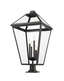 Talbot Four Light Outdoor Pier Mounted Fixture in Black (224|579PHXLXR533PMBK)