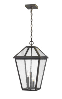 Talbot Three Light Outdoor Chain Mount Ceiling Fixture in Oil Rubbed Bronze (224|579CHXLORB)