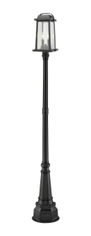 Millworks Two Light Outdoor Post Mounted Fixture in Black (224|574PHMR564PBK)