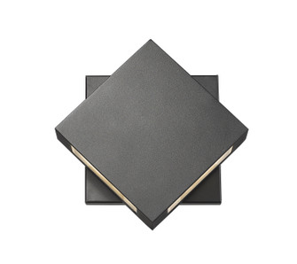 Quadrate LED Outdoor Wall Mount in Black (224|572SBKLED)