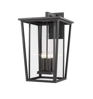 Seoul Four Light Outdoor Wall Light in Black (224|571XXLBK)