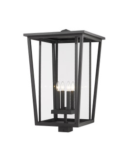 Seoul Four Light Outdoor Post Mount Fixture in Black (224|571PHXXLSBK)