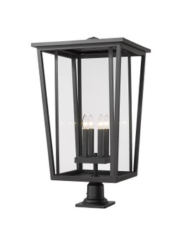 Seoul Four Light Outdoor Pier Mounted Fixture in Black (224|571PHXXLR533PMBK)