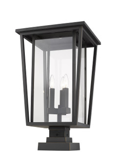 Seoul Three Light Outdoor Pier Mounted Fixture in Oil Rubbed Bronze (224|571PHXLSSQPMORB)