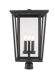 Seoul Three Light Outdoor Post Mount Fixture in Oil Rubbed Bronze (224|571PHXLRORB)