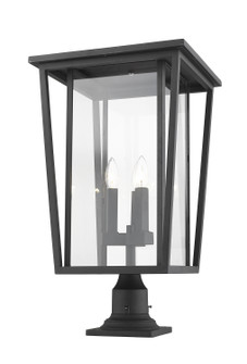 Seoul Three Light Outdoor Pier Mounted Fixture in Black (224|571PHXLR533PMBK) Seoul Three Light Outdoor Pier Mounted Fixture in Black (224|571PHXLR533PMBK)