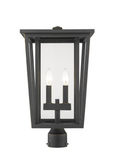 Seoul Two Light Outdoor Post Mount Fixture in Oil Rubbed Bronze (224|571PHBRORB)