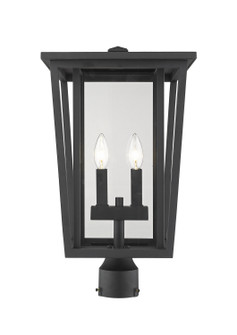 Seoul Two Light Outdoor Post Mount Fixture in Black (224|571PHBRBK)