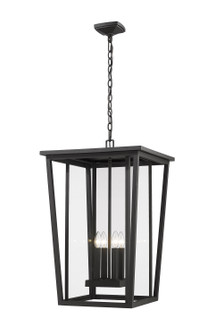 Seoul Four Light Outdoor Chain Mount Ceiling Fixture in Black (224|571CHXXLBK)