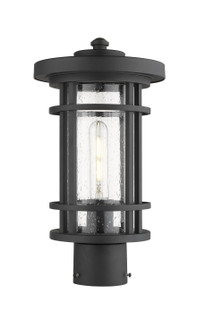 Jordan One Light Outdoor Post Mount Fixture in Black (224|570PHMBK)