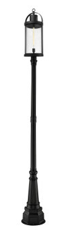 Roundhouse One Light Outdoor Post Mounted Fixture in Black (224|569PHXL564PBK)