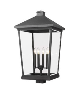 Beacon Four Light Outdoor Post Mount Fixture in Black (224|568PHXXLSBK)