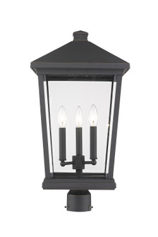 Beacon Three Light Outdoor Post Mount Fixture in Oil Rubbed Bronze (224|568PHXLRORB)