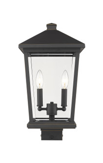 Beacon Two Light Outdoor Post Mount Fixture in Oil Rubbed Bronze (224|568PHBSORB)