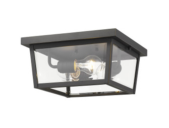 Beacon Three Light Outdoor Flush Mount in Oil Rubbed Bronze (224|568FORB)