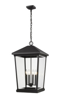 Beacon Four Light Outdoor Chain Mount in Black (224|568CHXXLBK)