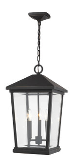 Beacon Three Light Outdoor Chain Mount Ceiling Fixture in Oil Rubbed Bronze (224|568CHXLORB)