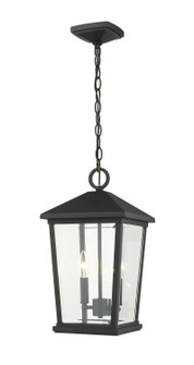 Beacon Two Light Outdoor Chain Mount Ceiling Fixture in Black (224|568CHBBK)