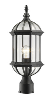 Annex One Light Outdoor Post Mount Fixture in Black (224|563PHMBK)