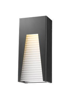 Millenial LED Outdoor Wall Mount in Black Silver (224|561MBKSLFRBLED)