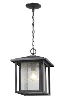 Aspen One Light Outdoor Chain Mount Ceiling Fixture in Black (224|554CHBBK)
