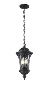 Doma Three Light Outdoor Chain Mount in Black (224|543CHMBK)