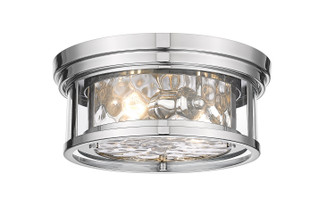 Clarion Two Light Flush Mount in Polished Nickel (224|493F2PN)
