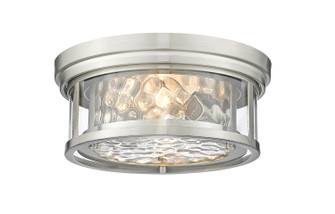Clarion Two Light Flush Mount in Brushed Nickel (224|493F2BN)