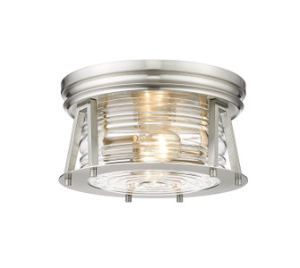 Cape Harbor Two Light Flush Mount in Brushed Nickel (224|491F2BN)