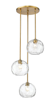 Chloe Three Light Chandelier in Olde Brass (224|490P103ROBR)