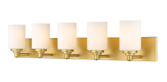 Soledad Five Light Vanity in Brushed Gold (224|4855VBG)