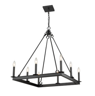 Barclay Eight Light Chandelier in Matte Black (224|482S826MB)