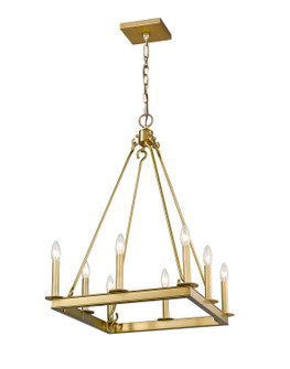 Barclay Eight Light Chandelier in Olde Brass (224|482S820OBR)