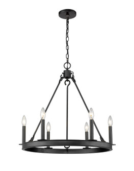Barclay Six Light Chandelier in Matte Black (224|482R6MB)