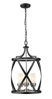 Malcalester Three Light Pendant in Matte Black / Brushed Nickel (224|481P14MBBN)