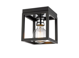 Kube One Light Flush Mount in Matte Black + Chrome (224|480F1MBCH)